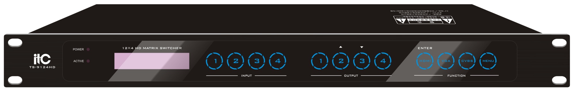 Видеокоммутатор ITC TS-9124HD 12х4